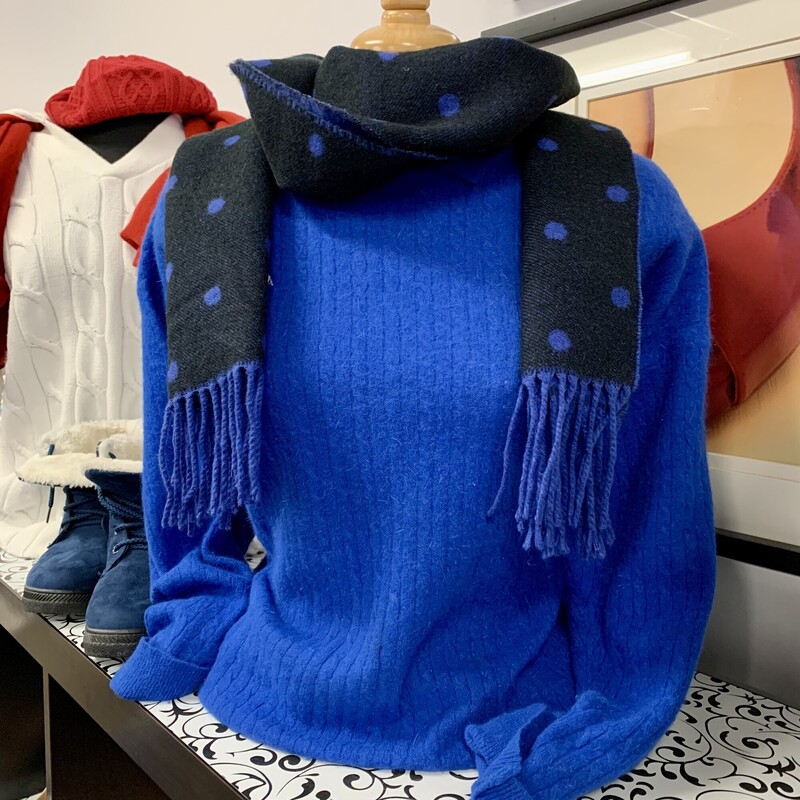 Rino Rossi Wool Sweater,
Colour: Kobalt,
Size: Large