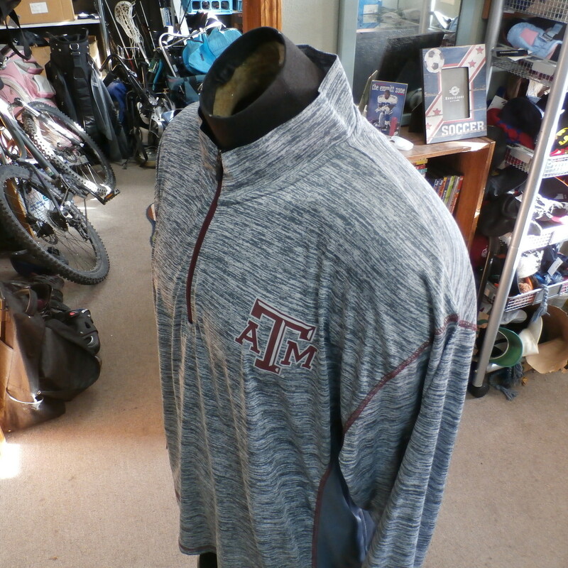 Texas A&M Aggies grey Russell long sleeve shirt 2XL polyester #36059
Rating: (see below) 2- Great Condition
Team: TTexas A&M Aggies
Player: n/a
Brand: Russell
Size : Men's XXLarge- (Measures Chest 27\" ; Length 30\") armpit to armpit; shoulder to hem
Color: gray
Style: long sleeve; screen printed
Material: 100% polyester
Condition: 2- Great Condition: gently used (see photos)
Item #: 36059
Shipping: FREE