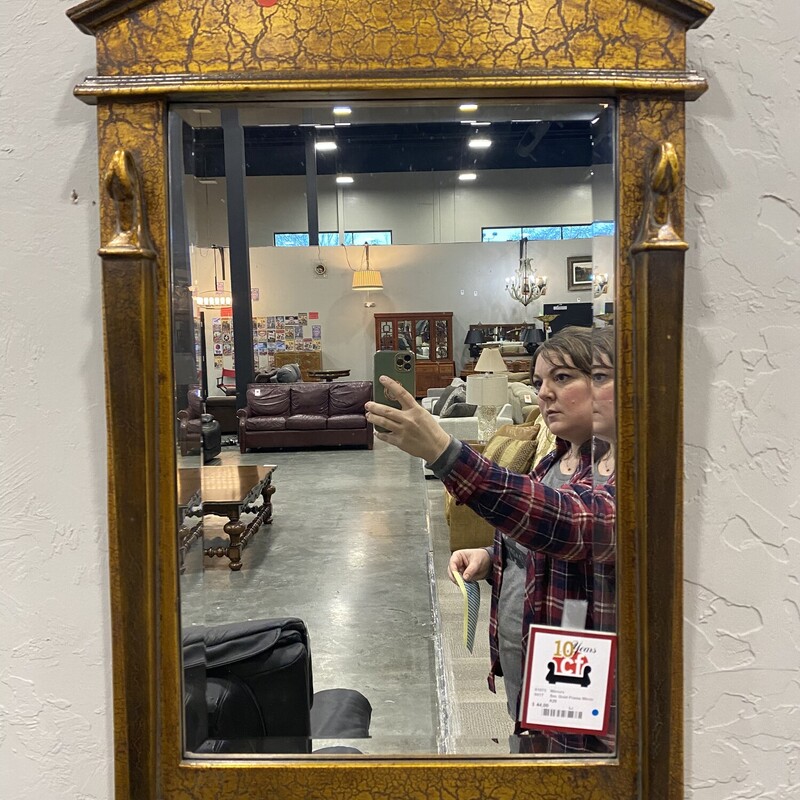 Sm. Gold Frame Mirror