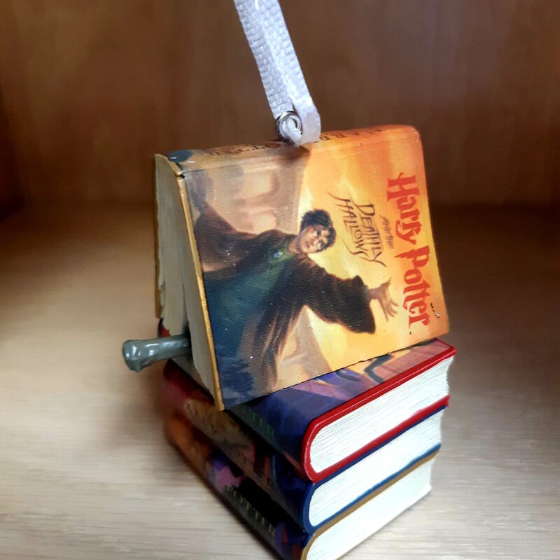 Books And Wand Ornament