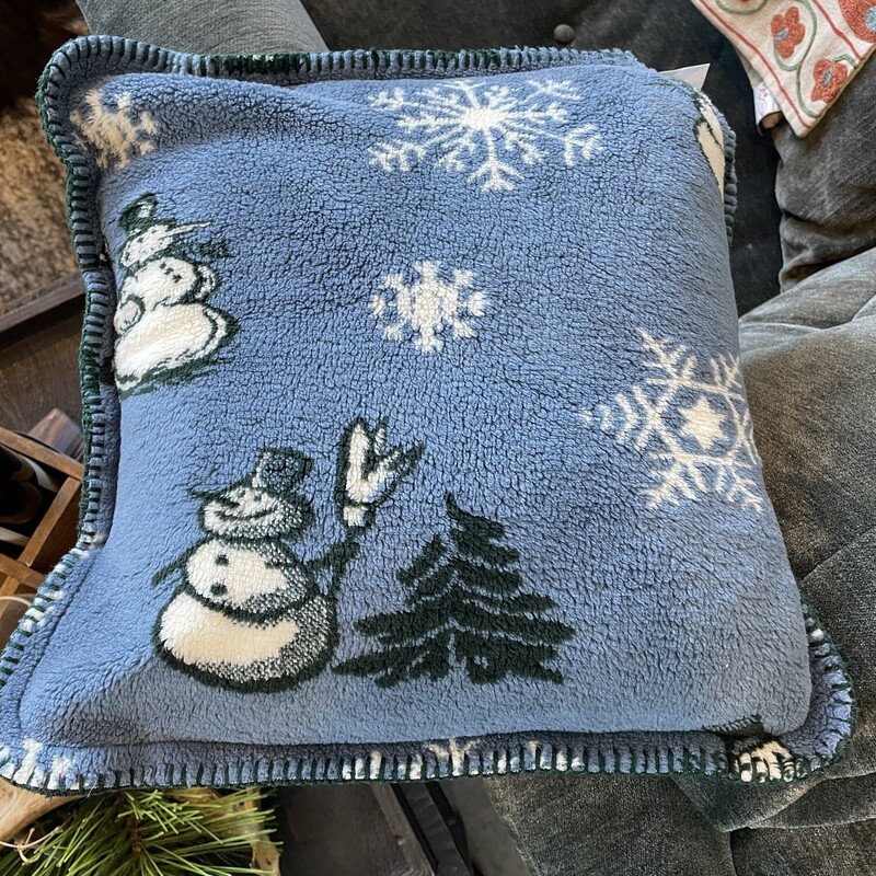 Denali Snowman Pillow