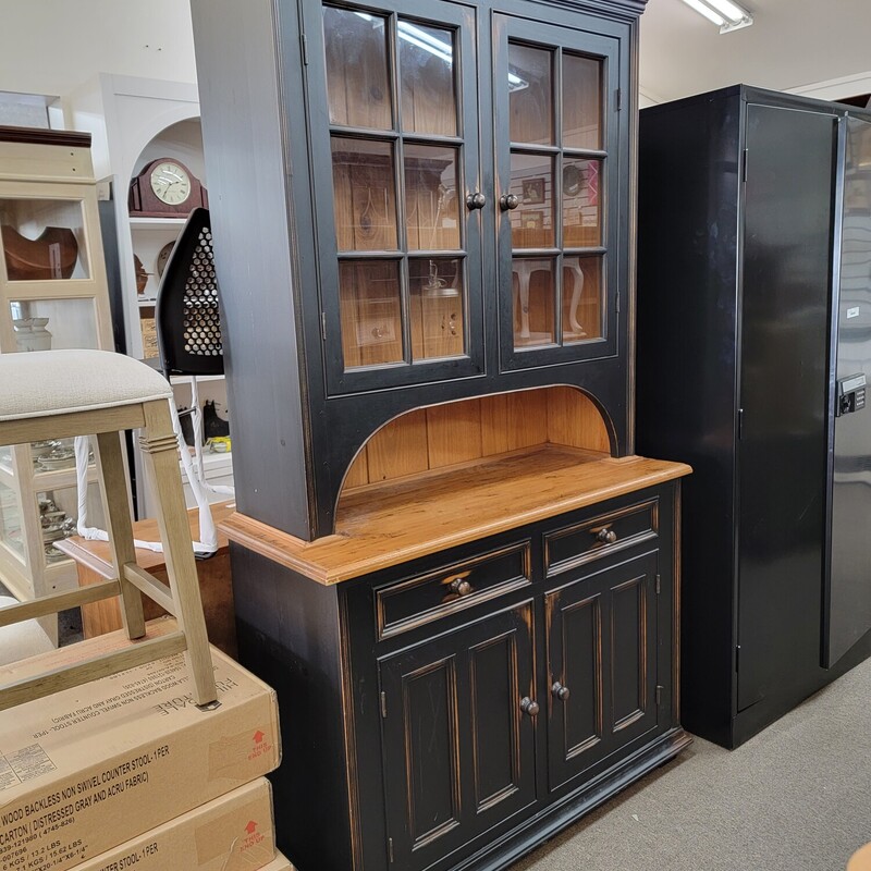 Black Custom Pine Cabinet