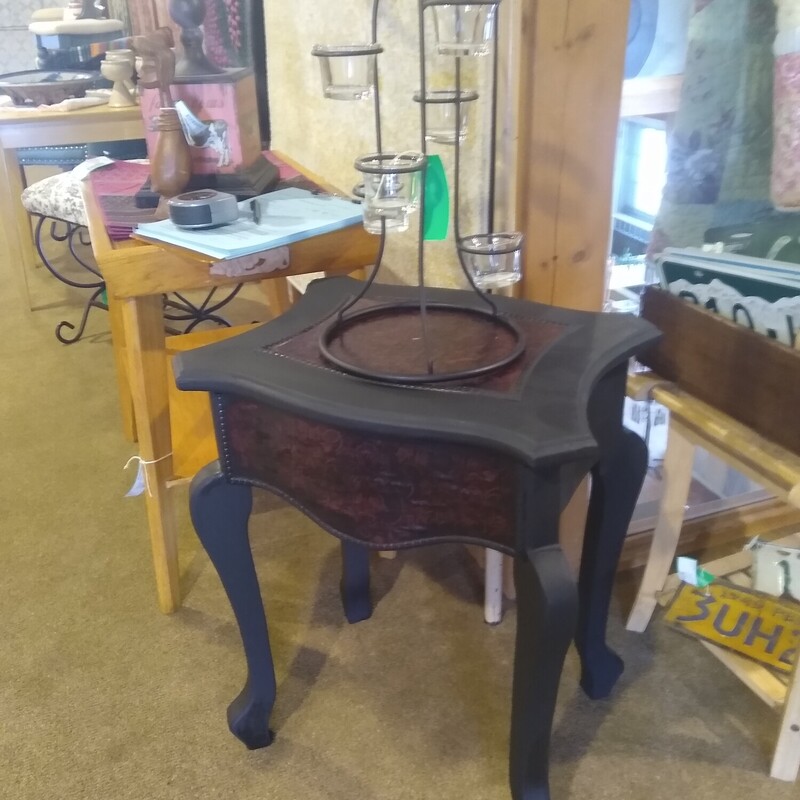 Black & Red Side Table