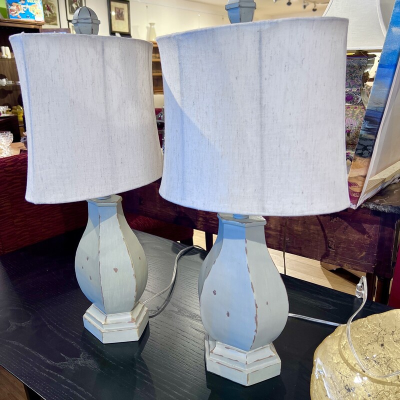 Lamp Table, Grey, Size: 22\" H

Matching Lamp, $32  #4808