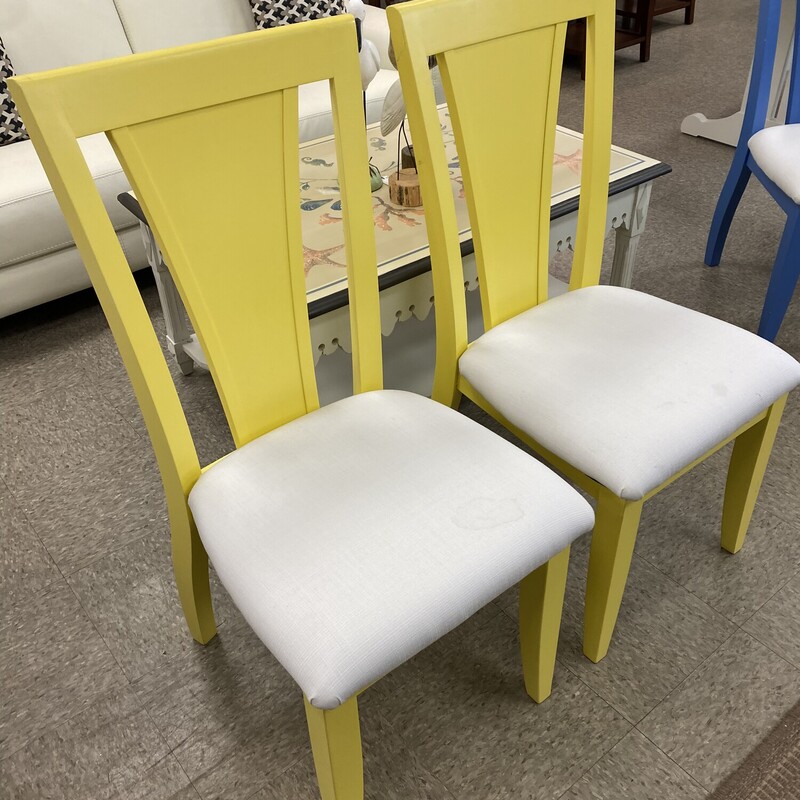 2x Painted Dining Chairs