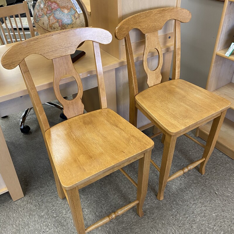 2x Counter Stools W/Back