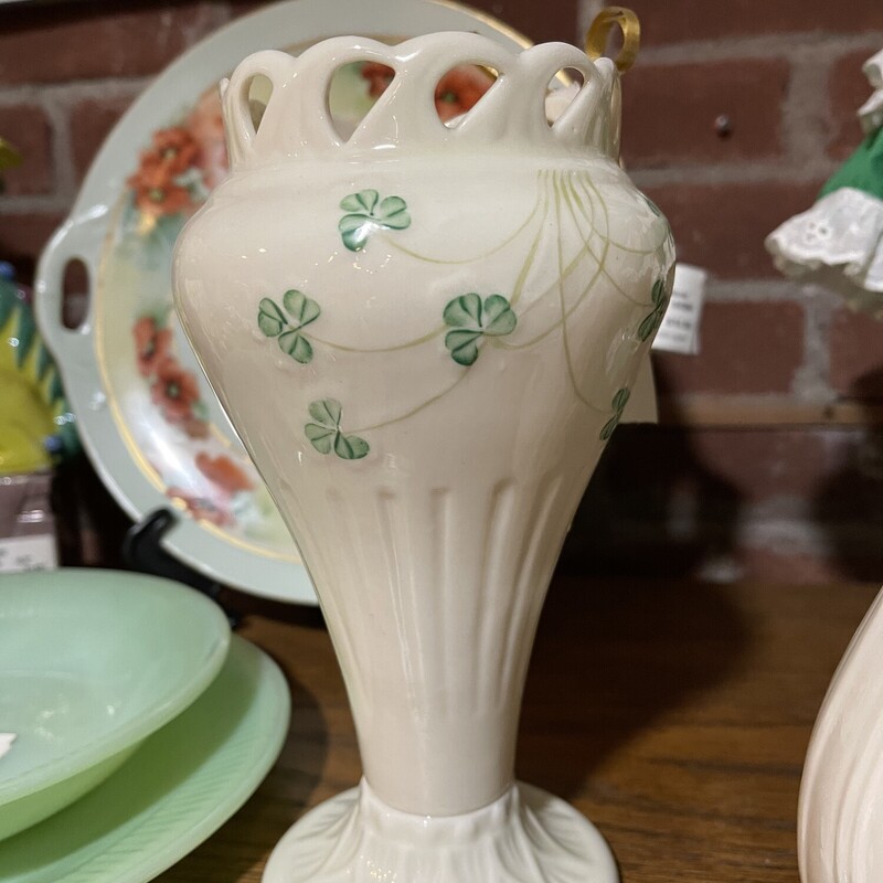 Belleek Reticulated Vase