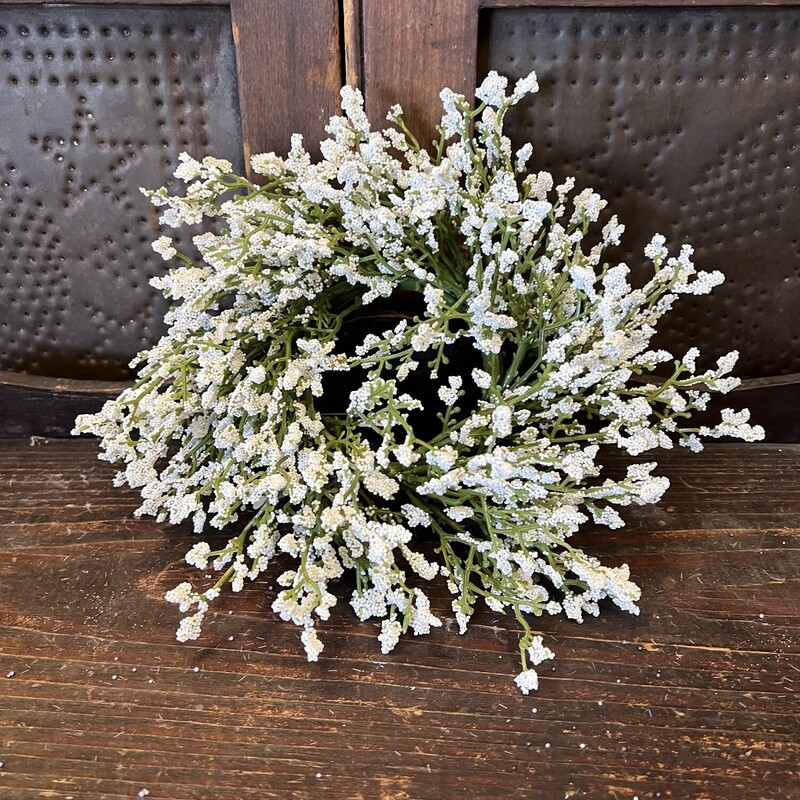 White Astilbe Candle Ring