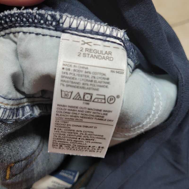 OLD NAVY JEANS SKINNY, DENIM, Size: 2REGULAR