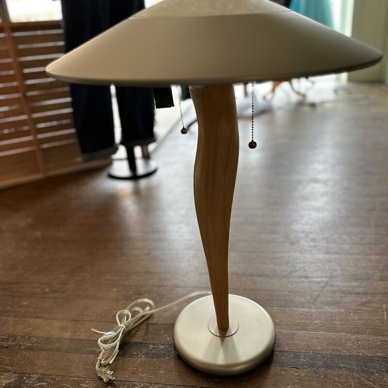 Wood Mod Art Lamp