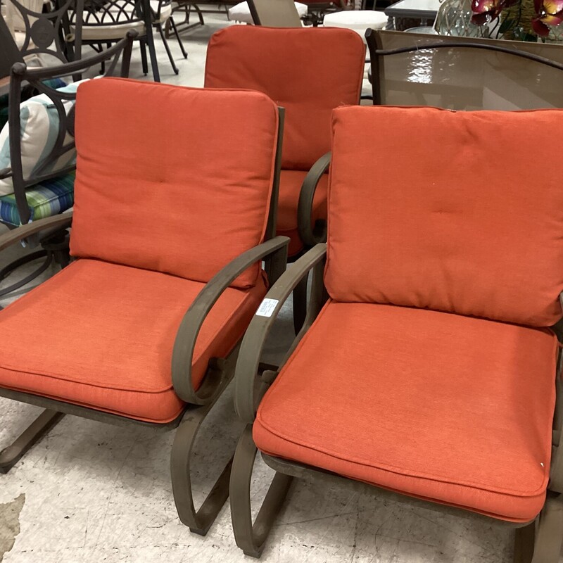 S/3 Metal Patio Chairs