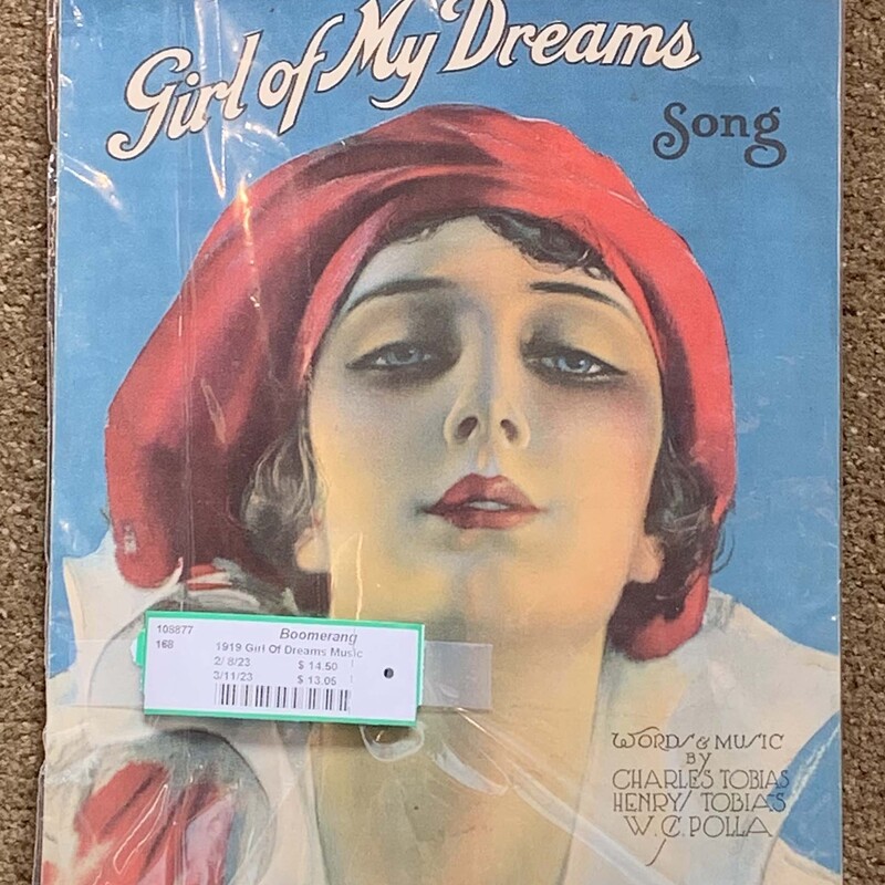 1919 Girl Of My Dreams Sheet Music