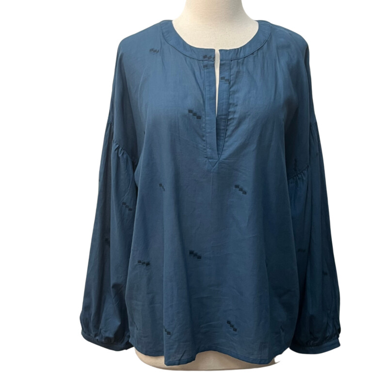 NEW Woven by Synergy Blouse
100% Organic Cotton
Teal and Black
Size: XLarge