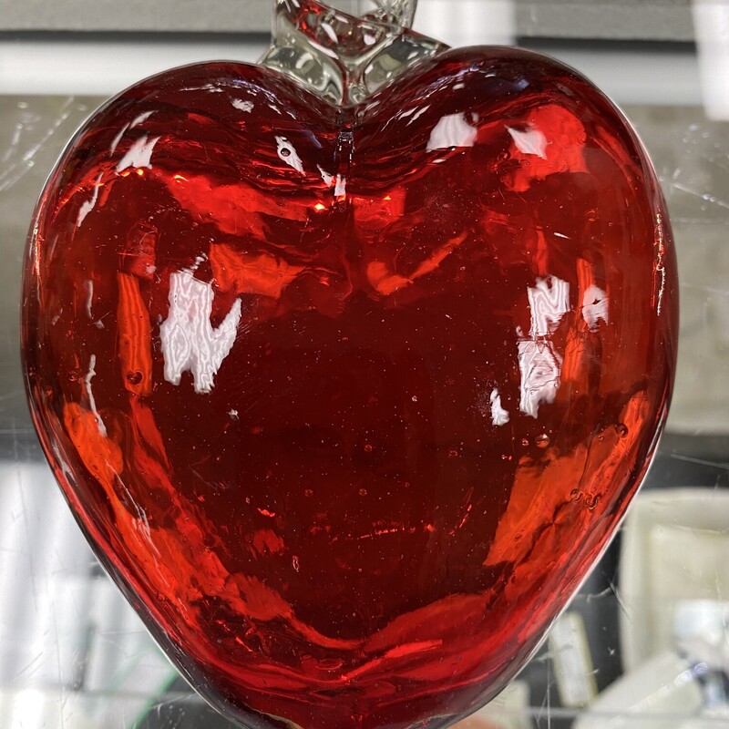 Glass Puffy Heart