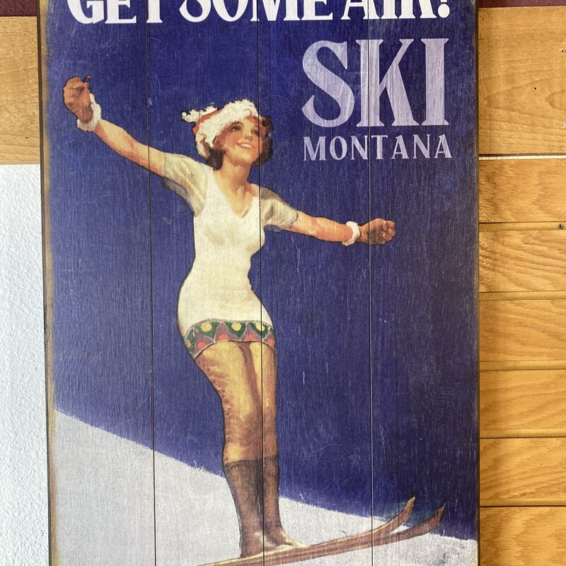 Get Some Air Female, Wood, Size: 18x30