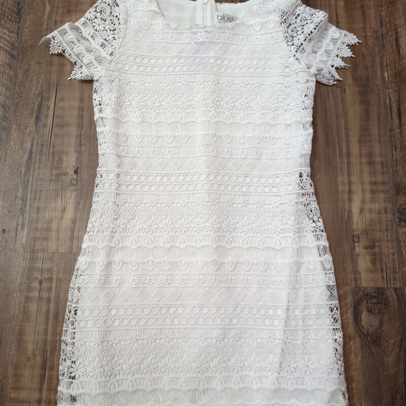 Blush Crochet Dress, White, Size: Youth XL