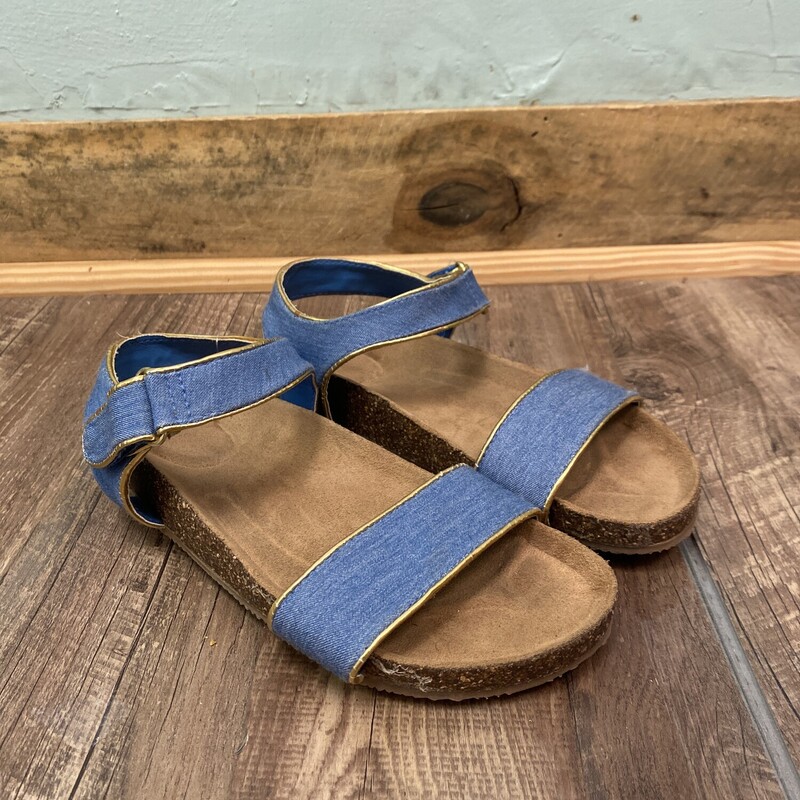 Denim Slide Sandal, Blue, Size: Shoes 4