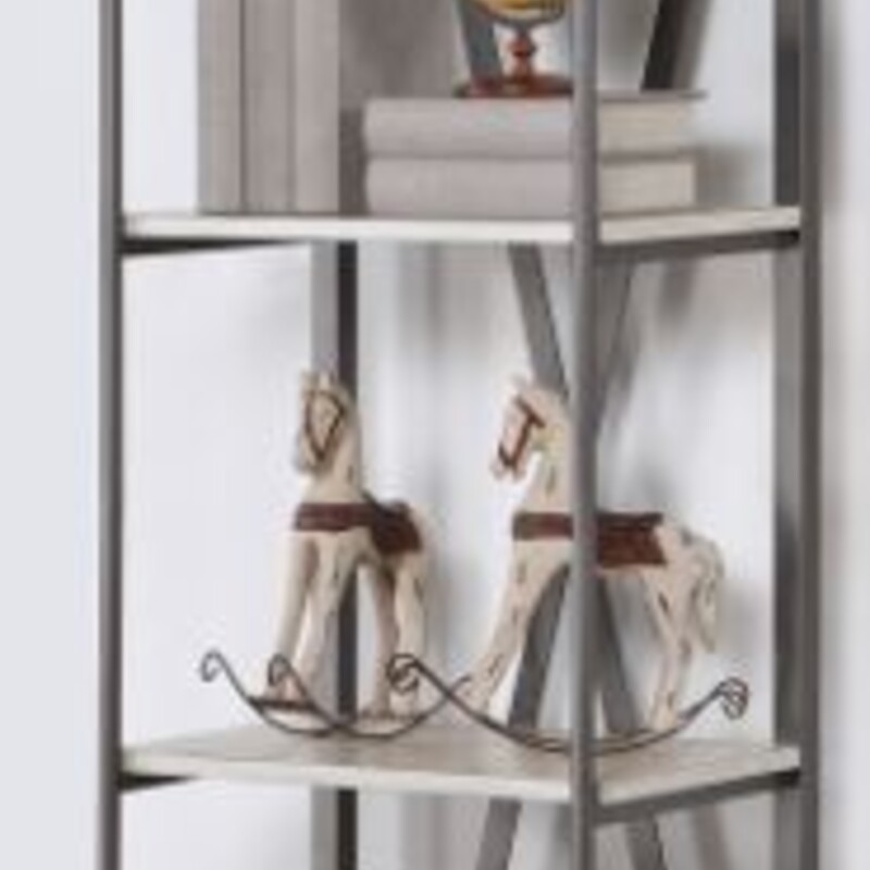 Transitional Etagere
Brown Wood and Iron  Size: 25x17x87H
NEW
Retail $950