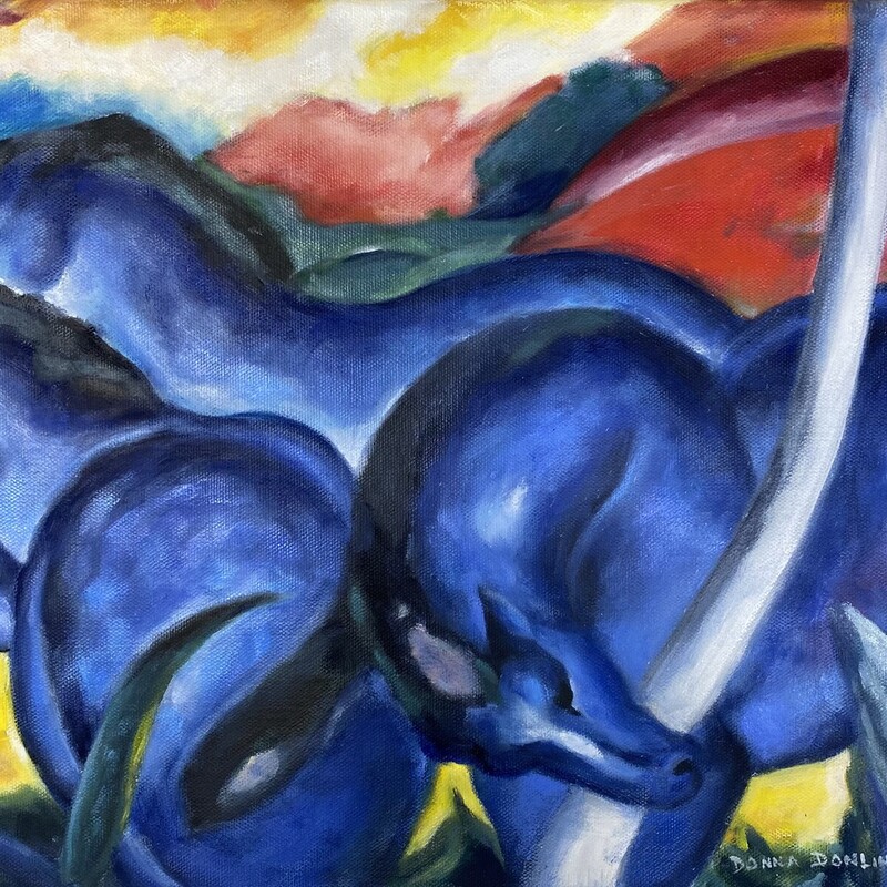 The Large Blue Horses
Donna Donlin
Oil
12 x 20