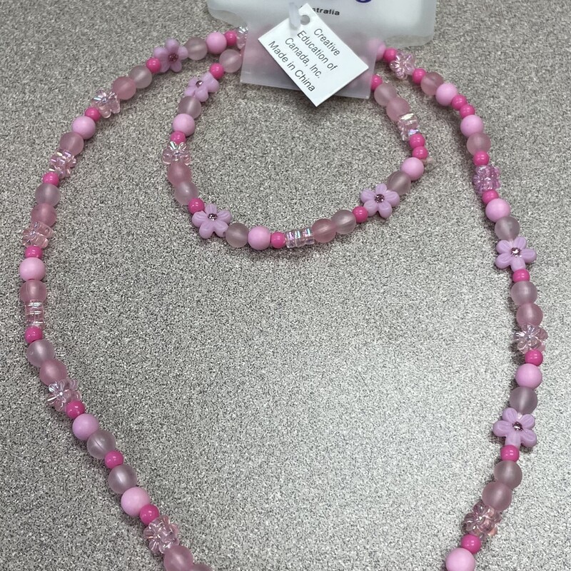 Pink Poppy Necklace Set