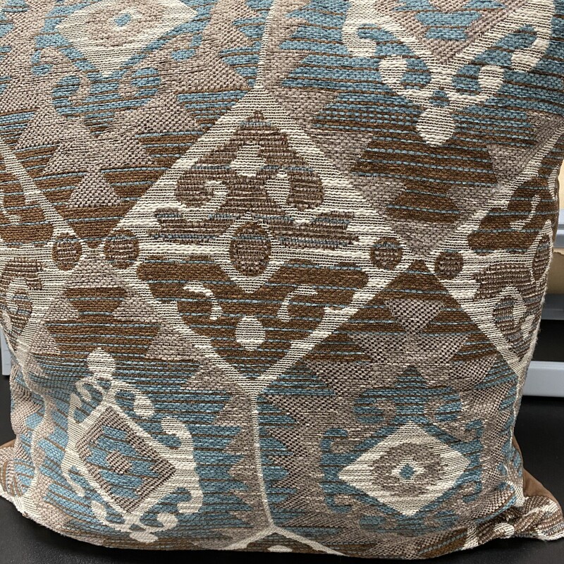 SW Style Accent Pillow, Blu/Nat, Size: 20x20 Inch