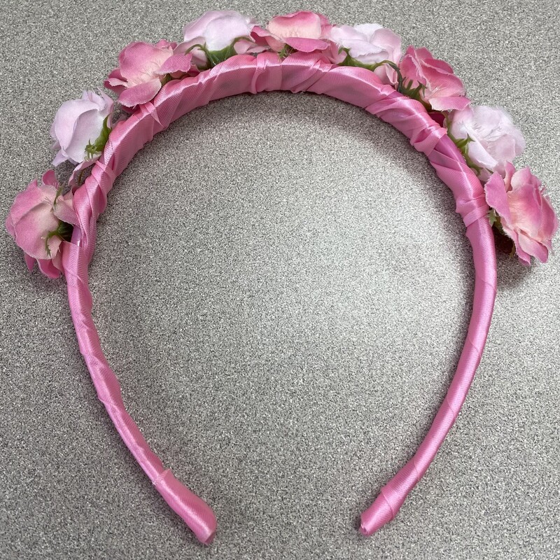Flower Headband, Pink, Size: Toddler