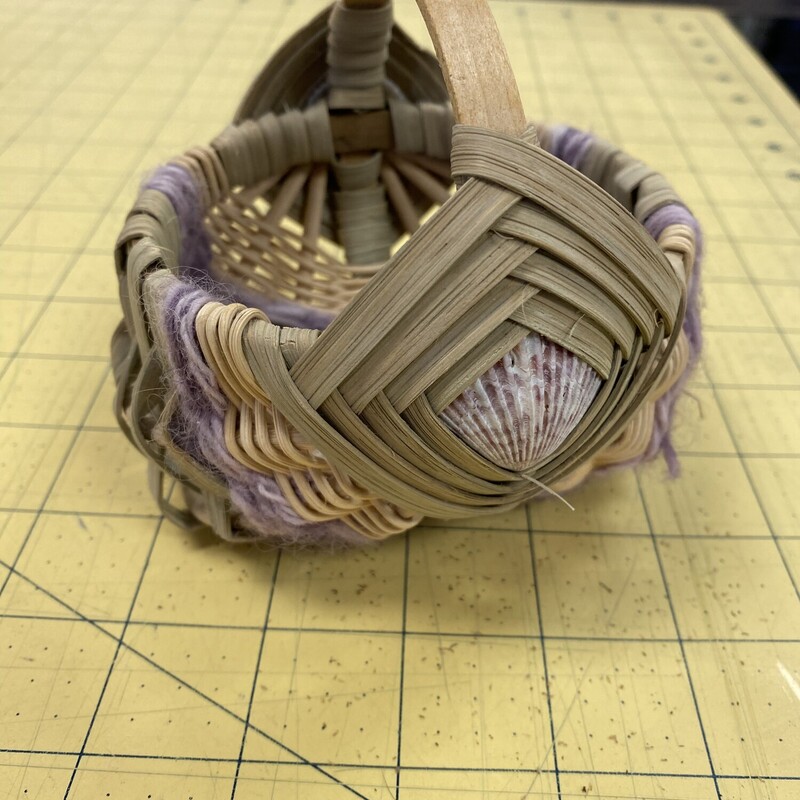Handmade Basket W/Shell