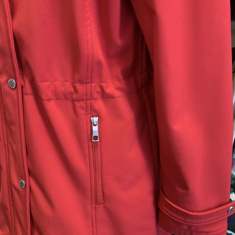 Nautica Coat,<br />
Colour: Red,<br />
Size: Large well sized,<br />
With inside adjustable waist,<br />
With hood - detachable,<br />
As New,<br />
<br />
Please contact the store if you want this item shipped.