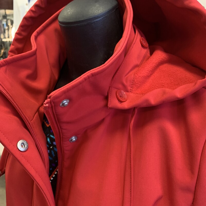 Nautica Coat,
Colour: Red,
Size: Large well sized,
With inside adjustable waist,
With hood - detachable,
As New,

Please contact the store if you want this item shipped.