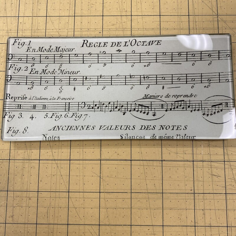 John Derian Sheet Music Tray, Beige, Size: 8x4 Inch