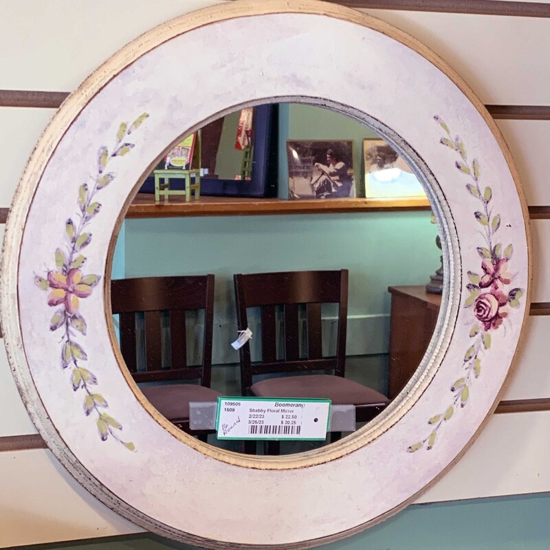 Shabby Floral Mirror