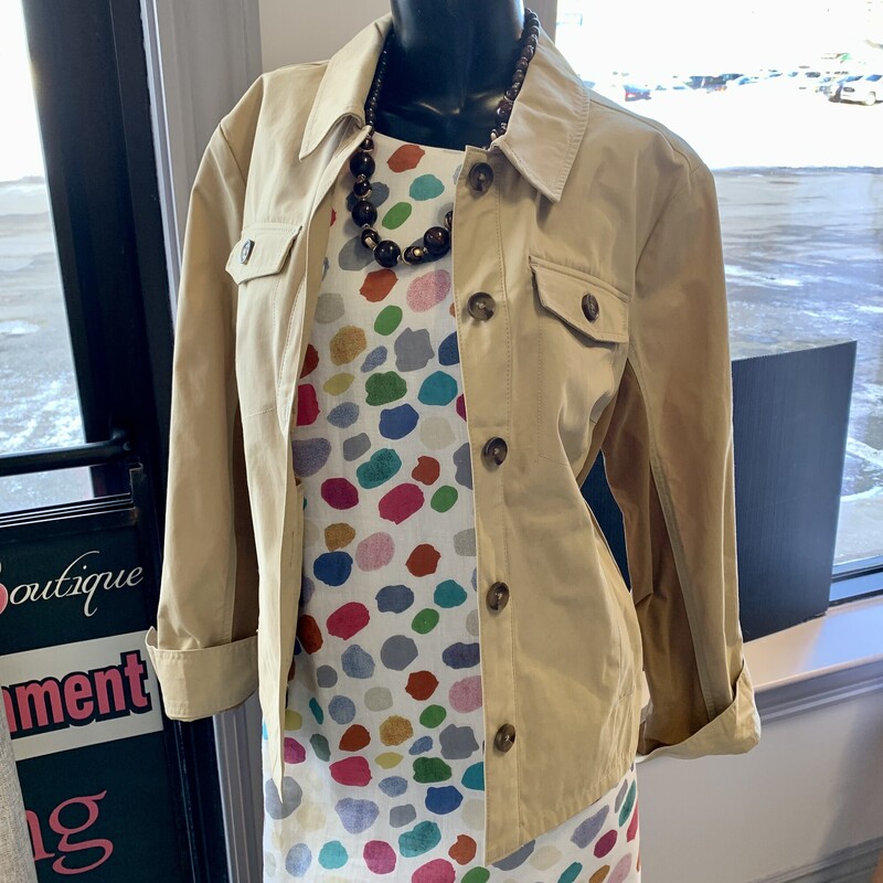 Cabi NWT Jacket Mason,
Colour: Duo Tan,
Size: Medium
