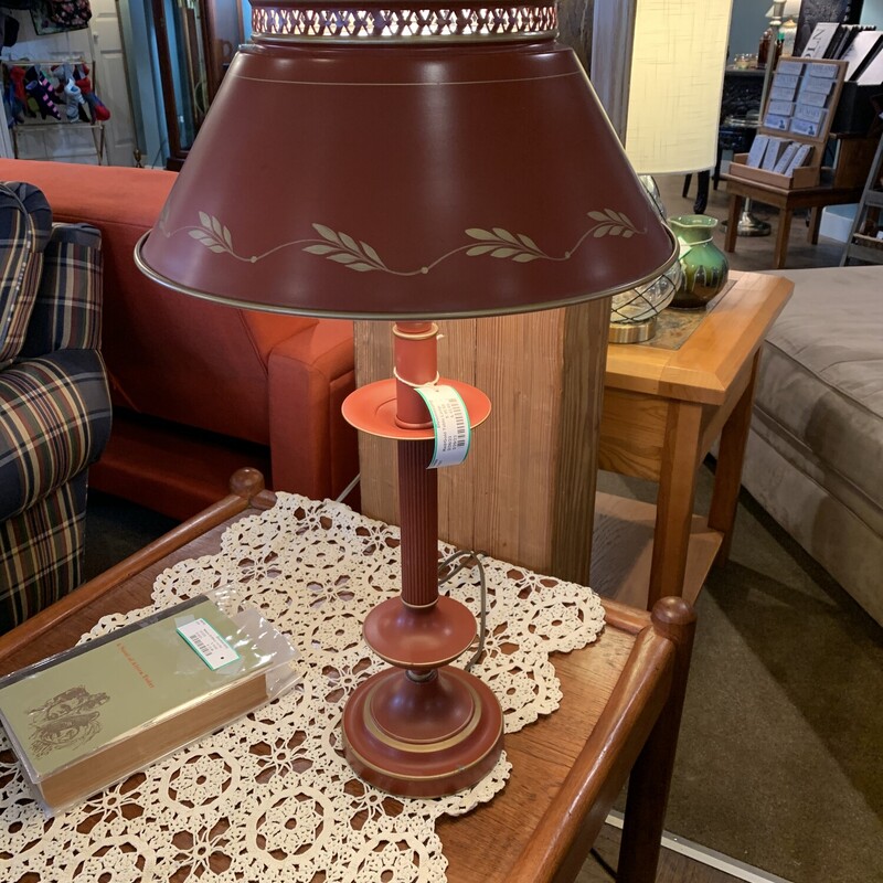 Red/Gold Table Lamp