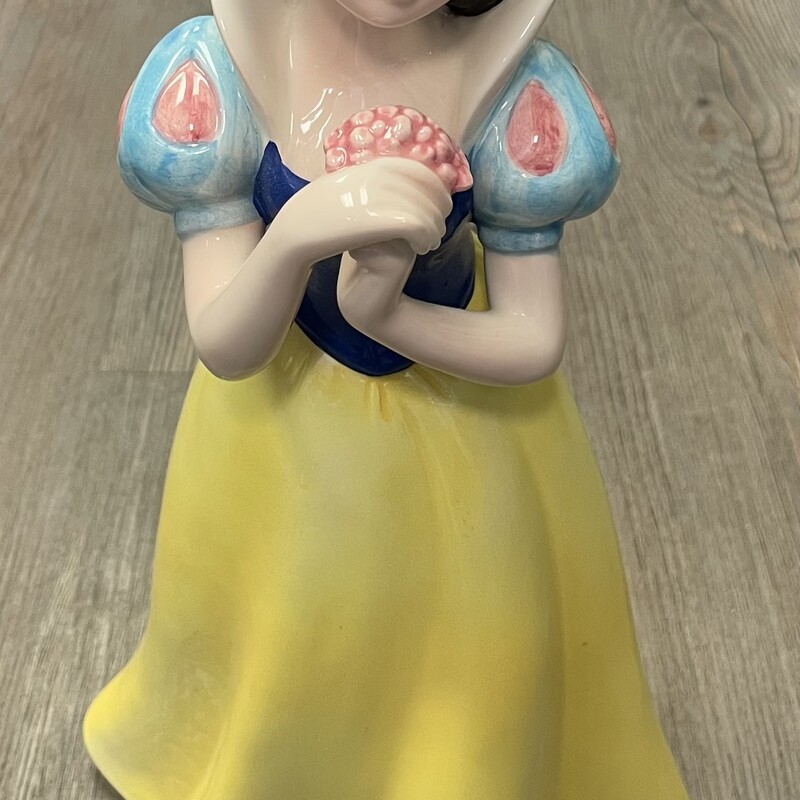 Snow White Ceramic Musical Figurine , Multi, Size: 12inch