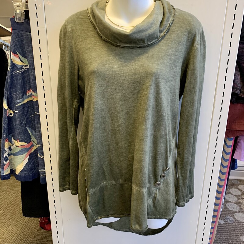 Neon Buddha Tunic Top,
Colour: Green,
Size: Small generous,
Hi-Low hem