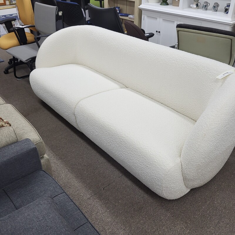 85 Inch Curved Arm Sofa