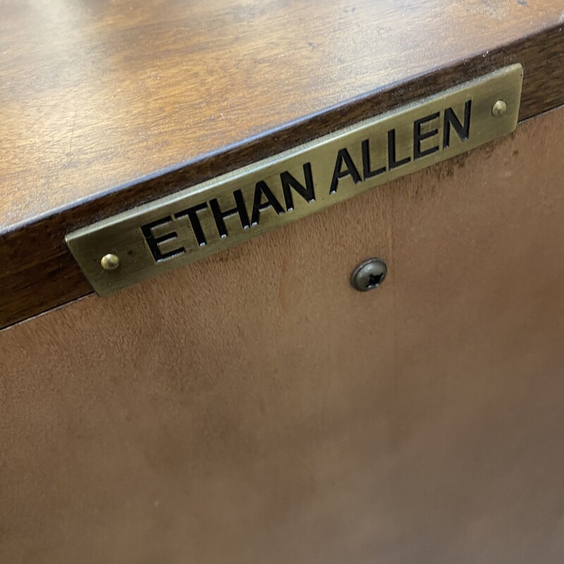 Ethan Allen Bookcase, Brown, Size: 32x12x28