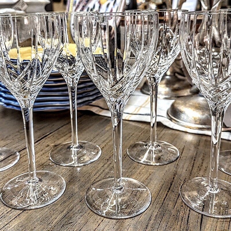 Set of 7 Rogaska Wine Glasses
Clear Size: 3 x 7.5H