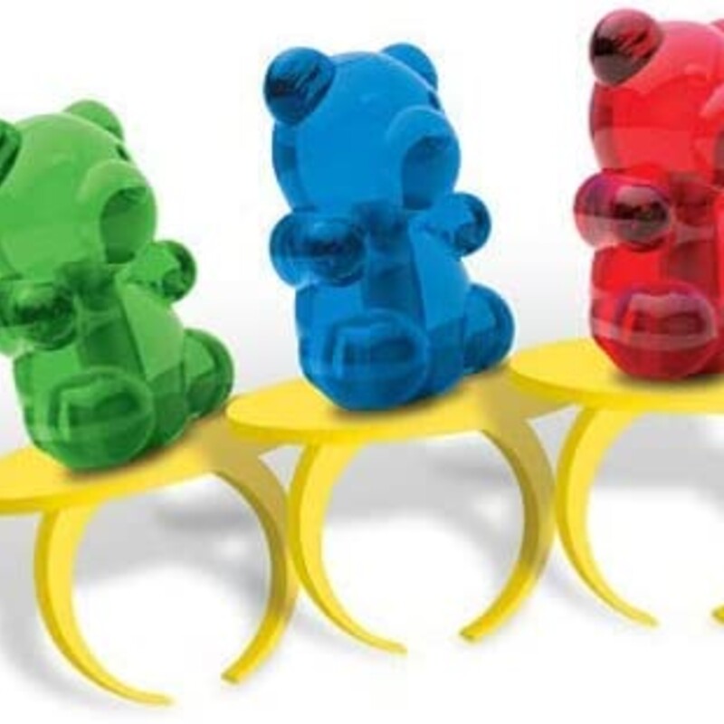 Teddy Bear Ring Pop, Multi, Size: Candy