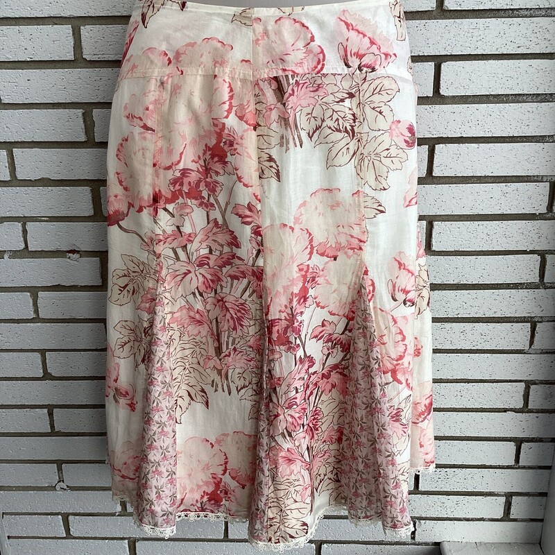 Pleated Print Skirt