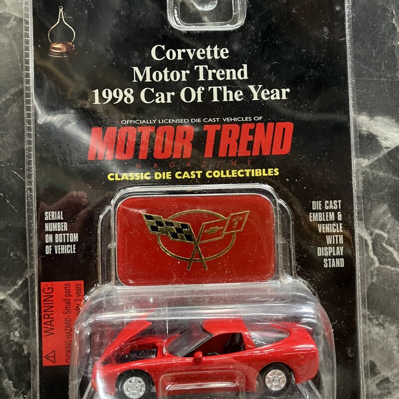 Model, 1998 Corvette Motor Trend Car Of The Year Special Issue Serial Number On Bottom 2184