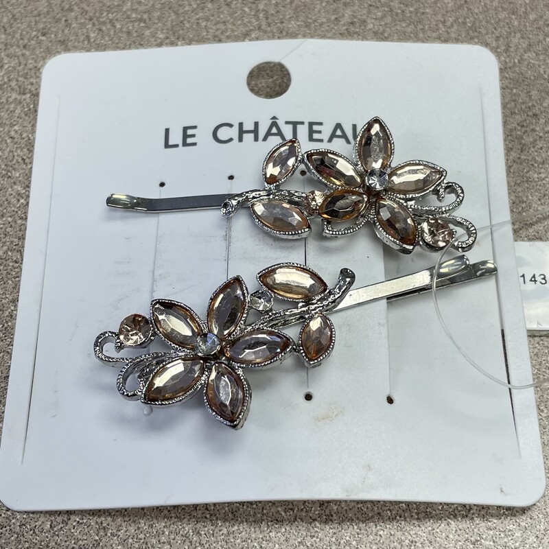 Le Chateau Hair Clip, Multi, Size: 2pc