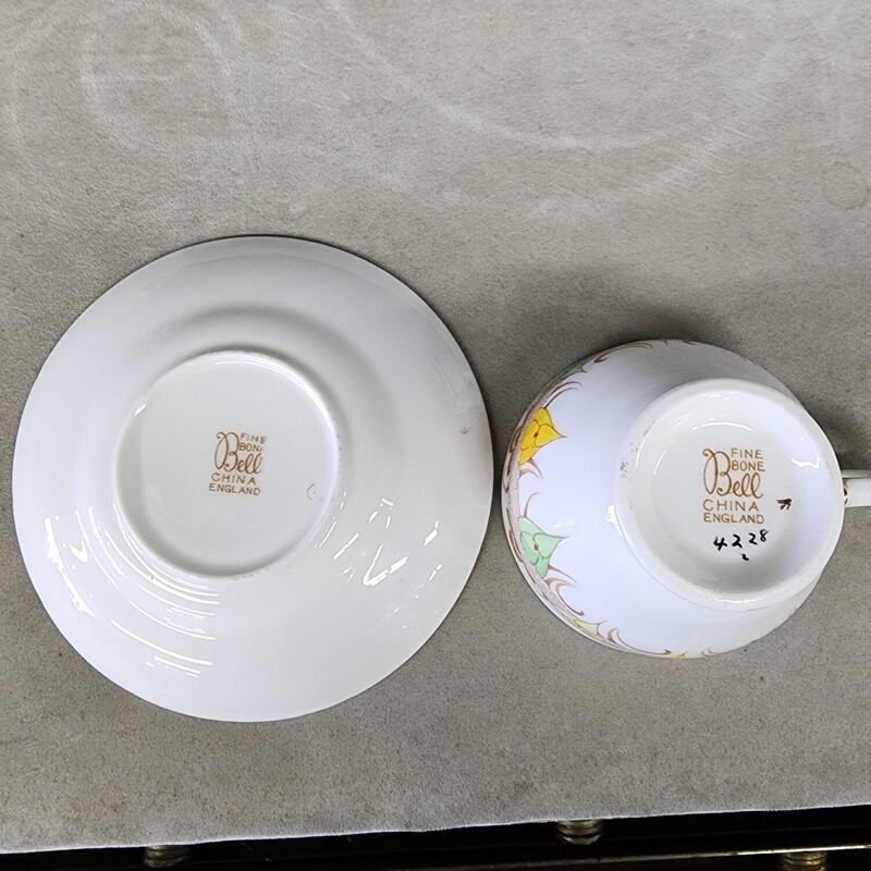 Bell China, Art Deco Cup & Saucer