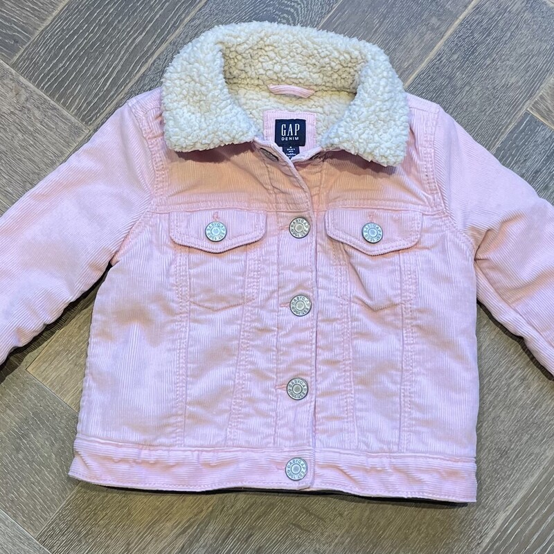 Gap Corduroy Lined Jacket, Pink, Size: 4Y
Stained On Sleeves