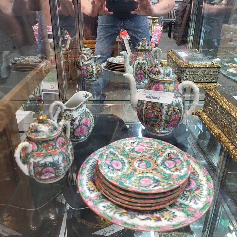 Rose Medallion Tea Set