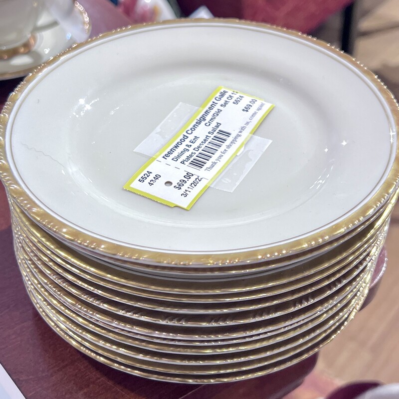Plates Dessert Salad,
Size: Set Of 12