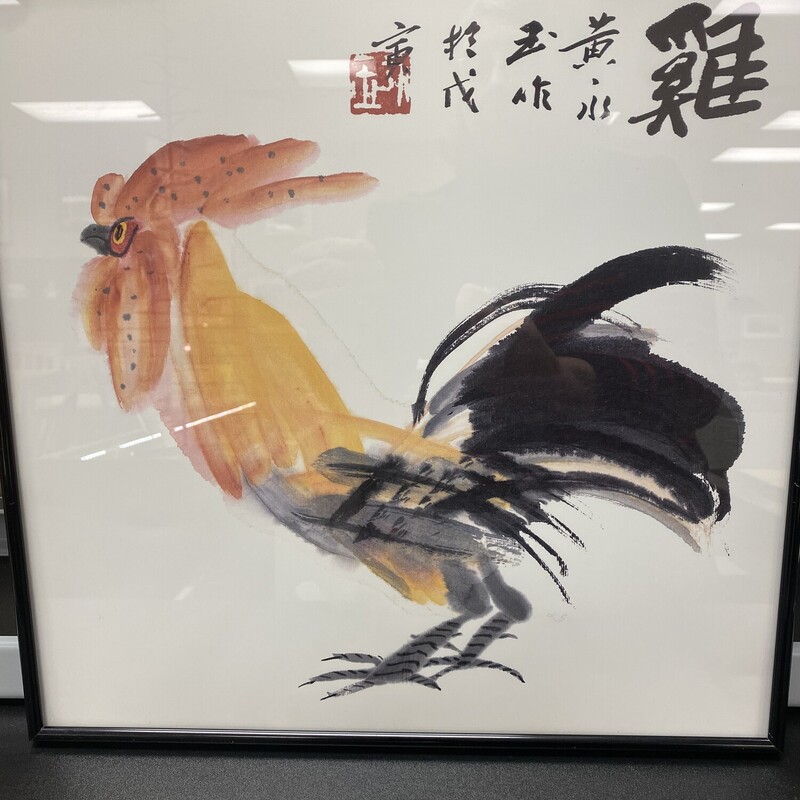 Asian Rooster Print