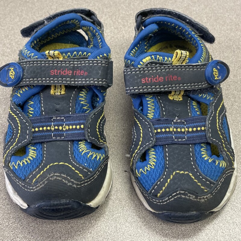 Striderite Sandals, Blue, Size: 5T