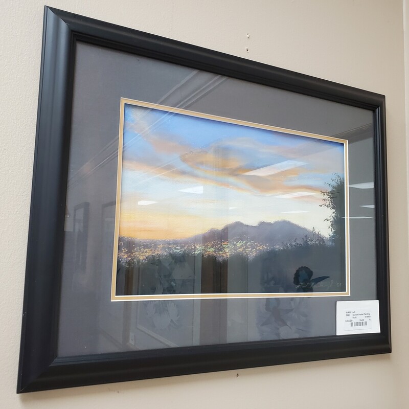 Sunset Pastel Painting, Multi, Size: 18x22