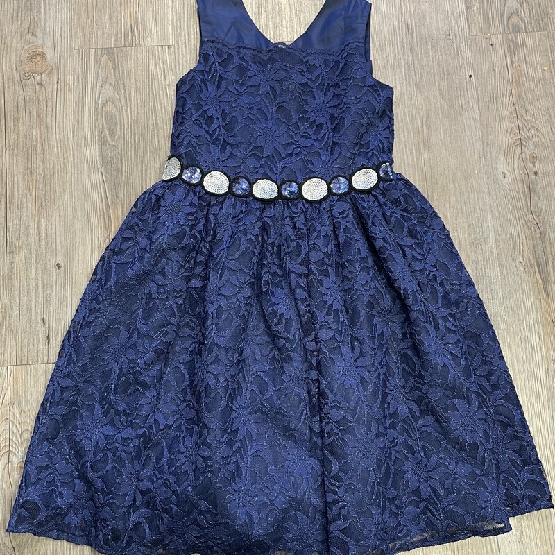 Marmellata Dress, Navy, Size: 10Y